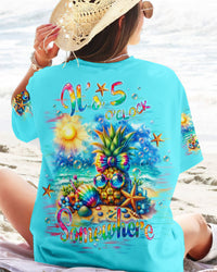 IT'S 5 O'CLOCK SOMEWHERE PINEAPPLE ALL OVER PRINT - TLNO1405244