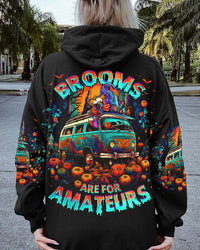 BROOMS ARE FOR AMATEURS HALLOWEEN ALL OVER PRINT - TLNO2607232