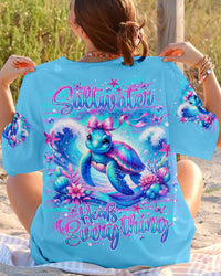 SALTWATER HEALS EVERYTHING TURTLE ALL OVER PRINT - TLNO2506244