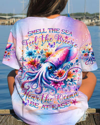 SMELL THE SEA FEEL THE BREEZE SQUID ALL OVER PRINT - TLNO0406244