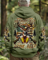 WE SHOOT DEER AND THEN DRINK BEER ALL OVER PRINT - TLNO0301252