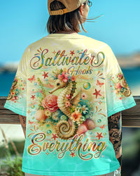 SALTWATER HEALS EVERYTHING SEAHORSE ALL OVER PRINT - TLNO2103253