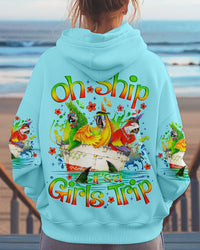 OH SHIP IT'S A GIRLS TRIP CRUISE PARROT ALL OVER PRINT - TLNO0612243