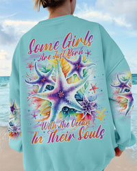SOME GIRLS ARE JUST BORN STARFISH ALL OVER PRINT - TLNO1101243