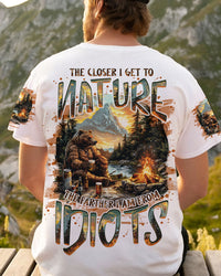 THE CLOSER I GET TO NATURE BEAR ALL OVER PRINT - TLNO2307242