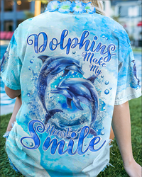 DOLPHINS MAKE MY HEART SMILE ALL OVER PRINT - TYQY1504242