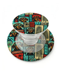 TRIBAL DACHSHUND DOG TROPICAL PATCHWORK MAGSAFE PHONE GRIP - TLNT2108262