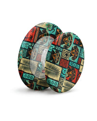 TRIBAL DACHSHUND DOG TROPICAL PATCHWORK MAGSAFE PHONE GRIP - TLNT2108262