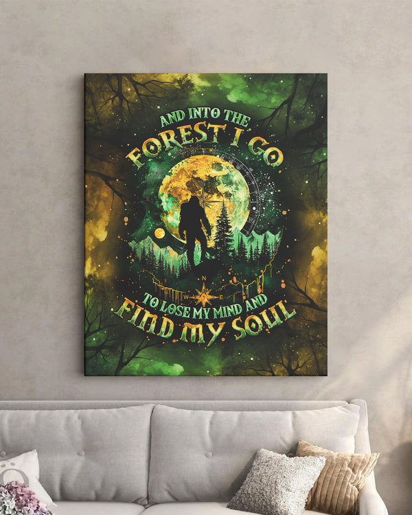 AND INTO THE FOREST I GO BIGFOOT CANVAS - TLNO0801255