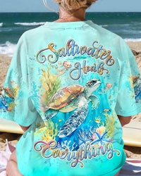 SALTWATER HEALS EVERYTHING TURTLE ALL OVER PRINT - YHDU2805242