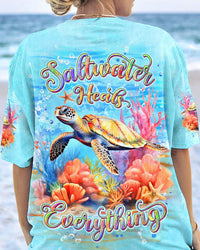 SALTWATER HEALS EVERYTHING TURTLE ALL OVER PRINT - YHDU2005241