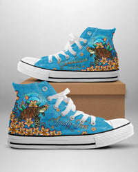 SANDY TOES SUNKISSED NOSE HIGH TOP CANVAS SHOES - YHDU1007234