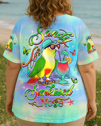 SANDY TOES SUNKISSED NOSE PARROT ALL OVER PRINT - YHDU0407253