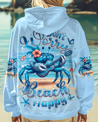 DON'T WORRY BEACH HAPPY CRAB ALL OVER PRINT - YHDU2611241
