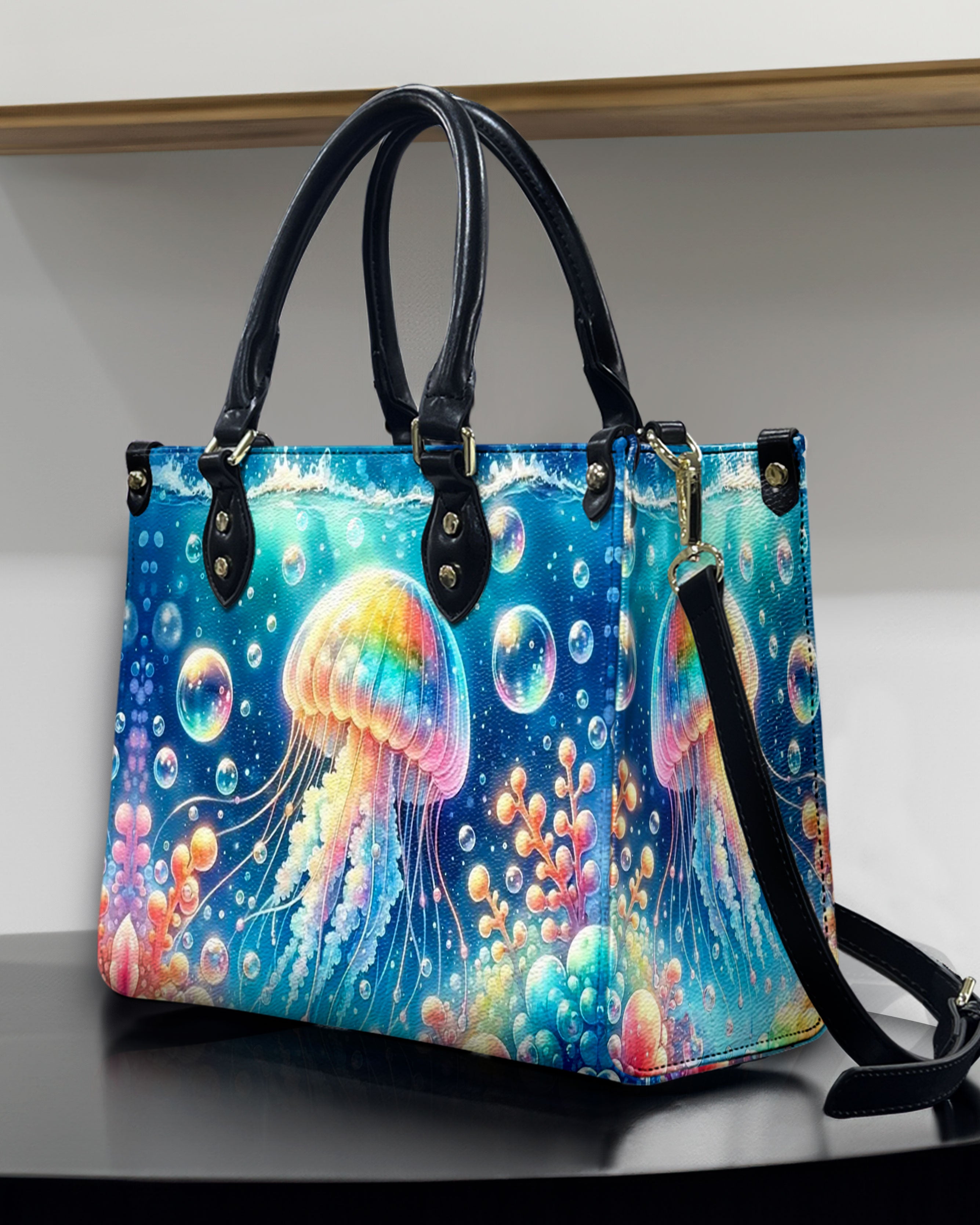 AS FREE AS THE OCEAN LEATHER HANDBAG - YHDU1207242