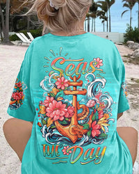 SEAS THE DAY ANCHOR FLORAL ALL OVER PRINT - YHDU1606233