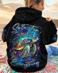 SALTWATER HEALS EVERYTHING TURTLE ALL OVER PRINT - YHDU0909241