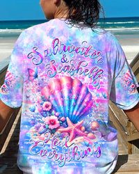 SALTWATER AND SEASHELLS HEAL EVERYTHING ALL OVER PRINT - YHDU1505244