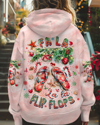 FALA LALA FLIP FLOPS CHRISTMAS ALL OVER PRINT - YHDU1810242