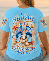 SANDY TOES SUNKISSED NOSE FLIP FLOPS ALL OVER PRINT - YHDU2504253