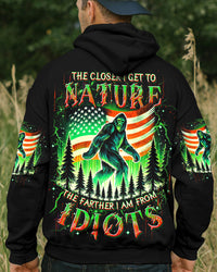 (HOT DEAL) THE CLOSER I GET TO NATURE BIGFOOT  ALL OVER PRINT  - TLDU1211243