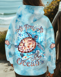 AS FREE AS THE OCEAN TURTLE ALL OVER PRINT - YHDU1909242