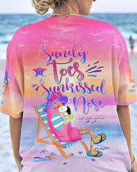 SANDY TOES SUNKISSED NOSE FLAMINGO ALL OVER PRINT - YHDU0507232
