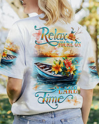 RELAX YOU'RE ON LAKE TIME ALL OVER PRINT - YHDU2906237