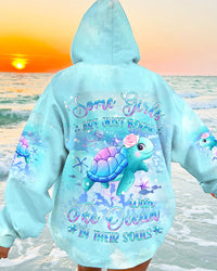 SOME GIRLS ARE JUST BORN TURTLE ALL OVER PRINT - YHDU711232