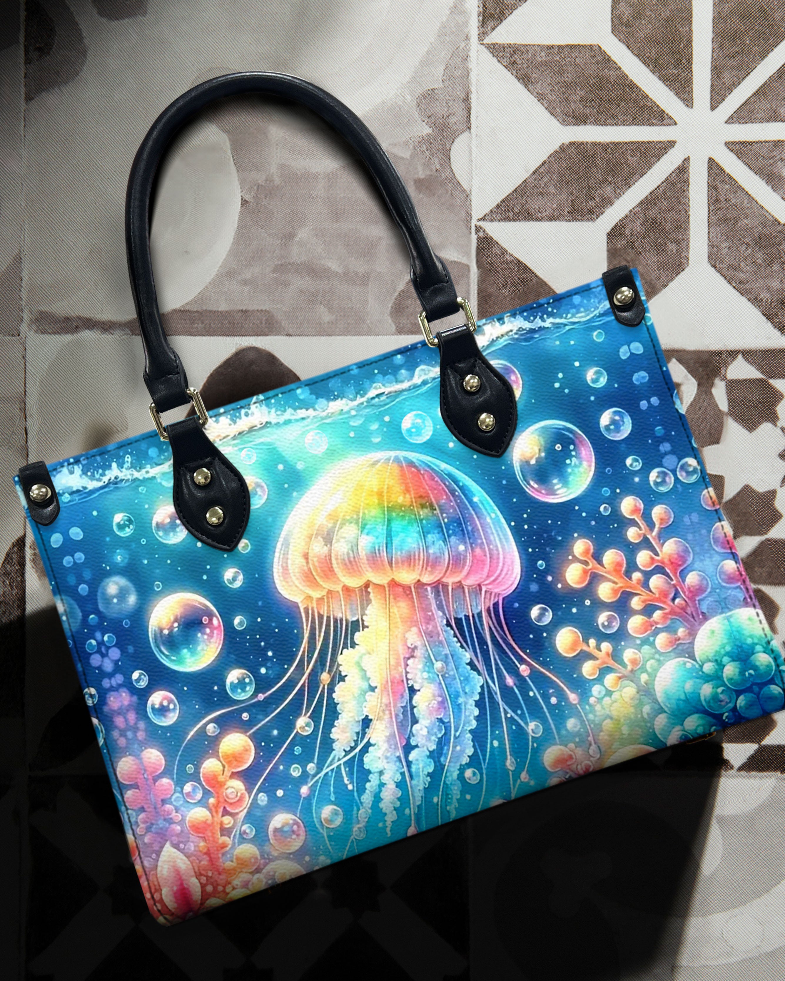 AS FREE AS THE OCEAN LEATHER HANDBAG - YHDU1207242