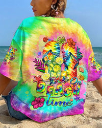 ON BEACH TIME FLIP FLOPS ALL OVER PRINT - YHDU1307232