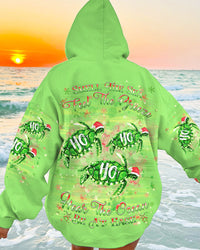 SMELL THE SEA FEEL THE BREEZE CHRISTMAS TURTLE ALL OVER PRINT - YHDU3110234