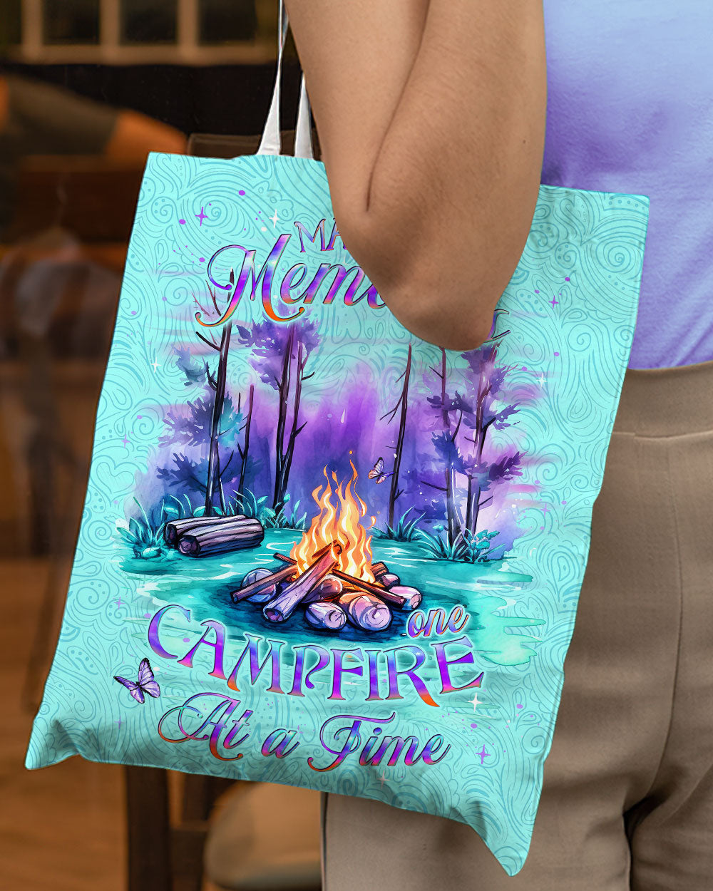 MAKING MEMORIES ONE CAMPFIRE AT A TIME TOTE BAG - YHDU0804242