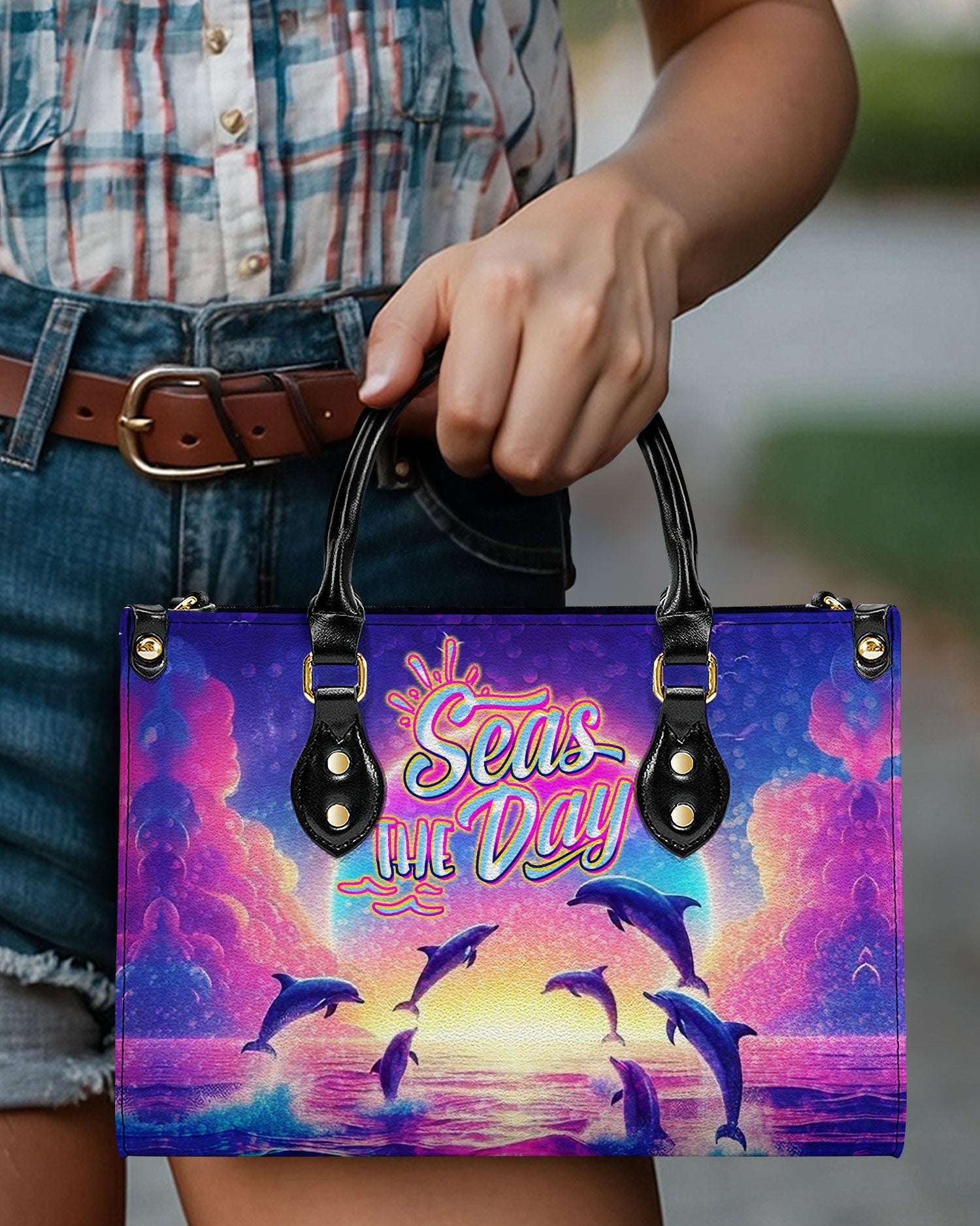 SEAS THE DAY LEATHER HANDBAG - YHDU0307244