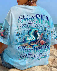 SMELL THE SEA FEEL THE BREEZE MERMAID ALL OVER PRINT - TYTM0507241