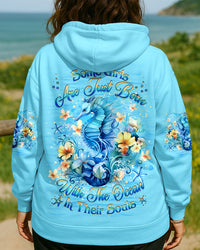 SOME GIRLS ARE JUST BORN SEAHORSE ALL OVER PRINT - YHHG1108251