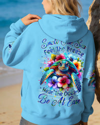 SMELL THE SEA FEEL THE BREEZE TURTLE ALL OVER PRINT - TYQY2512252