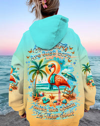 SOME GIRLS ARE JUST BORN FLAMINGO ALL OVER PRINT - TLNZ1512234