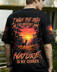 NATURE IS MY CHURCH DEER ALL OVER PRINT - YHLN0801263