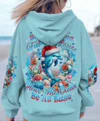 SMELL THE SEA FEEL THE BREEZE DOLPHIN CHRISTMAS ALL OVER PRINT - TYQY0311231