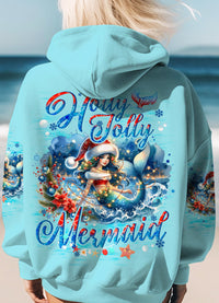 HOLLY JOLLY MERMAID CHRISTMAS ALL OVER PRINT - TYQY0111232
