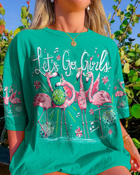 LET'S GO GIRLS FLAMINGO ALL OVER PRINT - TY0407231