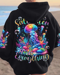 SALTWATER HEALS EVERYTHING JELLYFISH ALL OVER PRINT - TYQY0712231