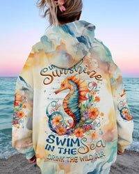 LIVE IN THE SUNSHINE SEAHORSE ALL OVER PRINT - TLNZ0610232