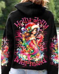 HOLLY JOLLY MERMAID CHRISTMAS ALL OVER PRINT - TY1111233