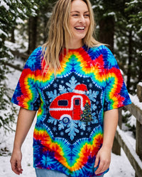 CHRISTMAS SANTA CAMPER SWIRL ALL OVER PRINT - TYQY1410265