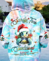 SANDY TOES SUNKISSED NOSE CHRISTMAS TURTLE ALL OVER PRINT - YHKD0411232