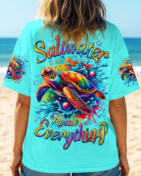 SALTWATER HEALS EVERYTHING TURTLE ALL OVER PRINT - TYQY2107253