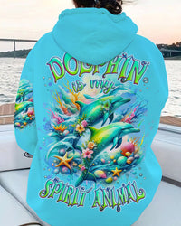 DOLPHIN IS MY SPIRIT ANIMAL ALL OVER PRINT - TLNZ3001241