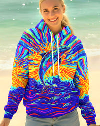 RADIANT PSYCHEDELIC DOLPHIN ALL OVER PRINT - YHHG0602261